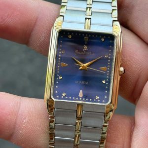 Romanette quartz watch ALL ST. STEEL CASE WATER RESISTANT SAPPHIRE GLASS 85 RE3 501M, Swiss made.