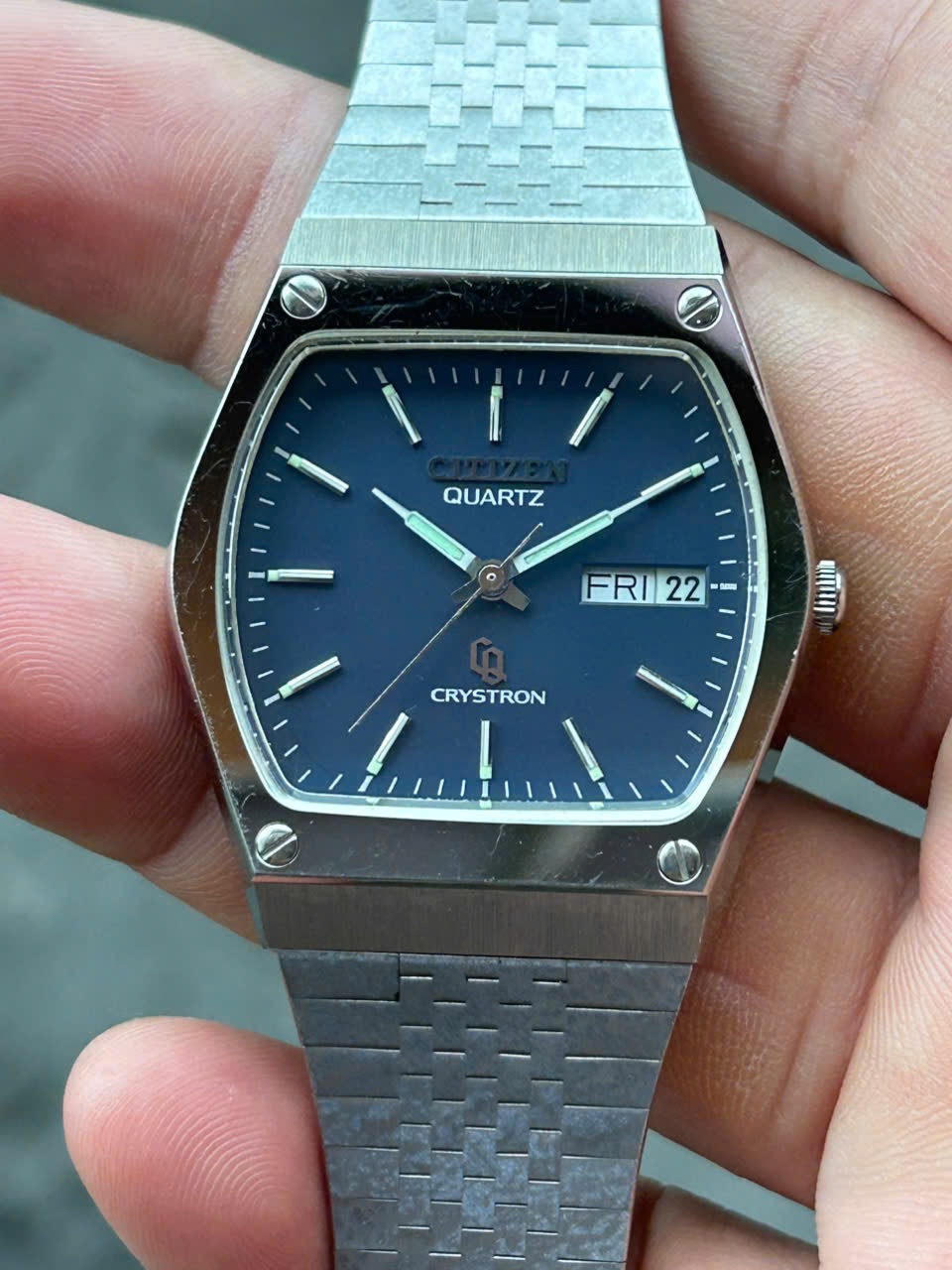 Citizen Quartz Crystron 4-710631 Y/ case no.90910053, made in