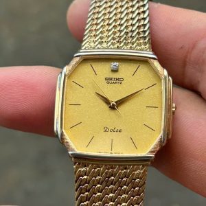 Seiko Dolce Quartz Watch 7731-5000 SGP ST. STEEL BACK, case no.571828, made in Japan.