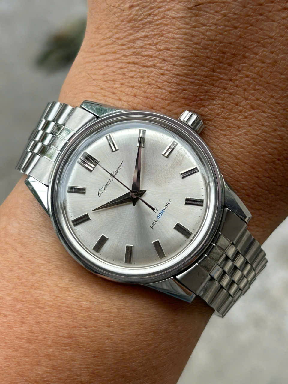 Citizen Homer manual winding 17 Jewels Para Water H0140502/ case