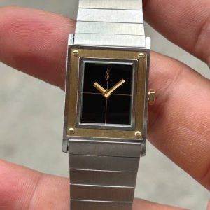 YSL Citizen tank quartz watch 4-106377 Y, made in Japan.