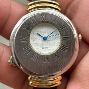 SEIKO – VINTAGE JDM ‘MELODY’ WATCH V421-0040 Base metal bezel Stainless Steel back, case no.112362 , made in Japan.