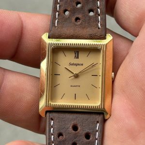 Salagnon tank quartz watch , case no.118109, made in Japan.
