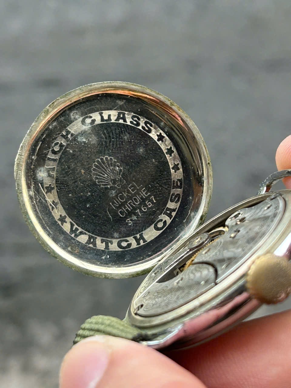 Vintage American Waltham U.S.A Nickel Chrome 8889370, case no