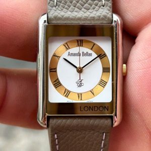 Amanda Bellan Tank quartz watch AB-106M, made in Japan.