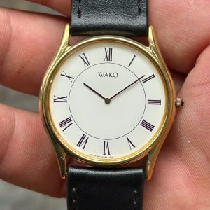 SEIKO Wako 6730-0090 10kt SGP ST.Steel back , MEN’S QUARTZ WATCH / case no.3N0023 , made in Japan.