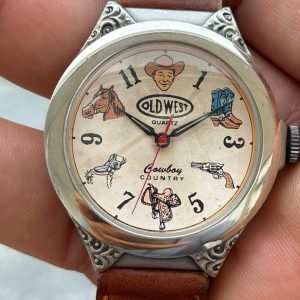 Cowboy Country - Old West quartz watch, made in Japan.
