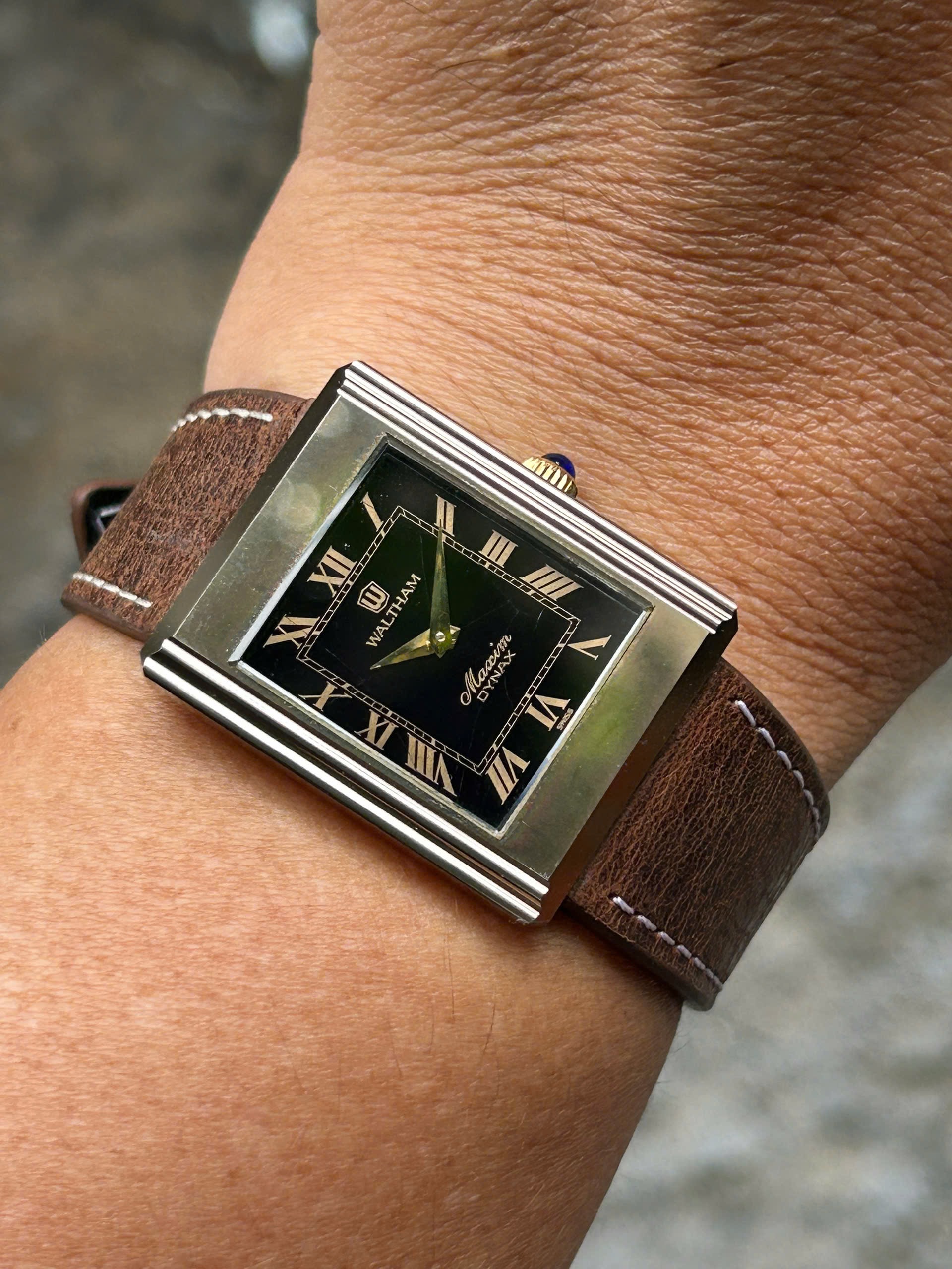 Waltham Maxim Dynax manual winding 17 jewels watch PAT.P.072820