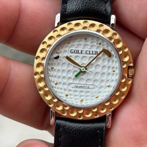 Golf Club quartz watch, Stainless Steel back, made in Japan.