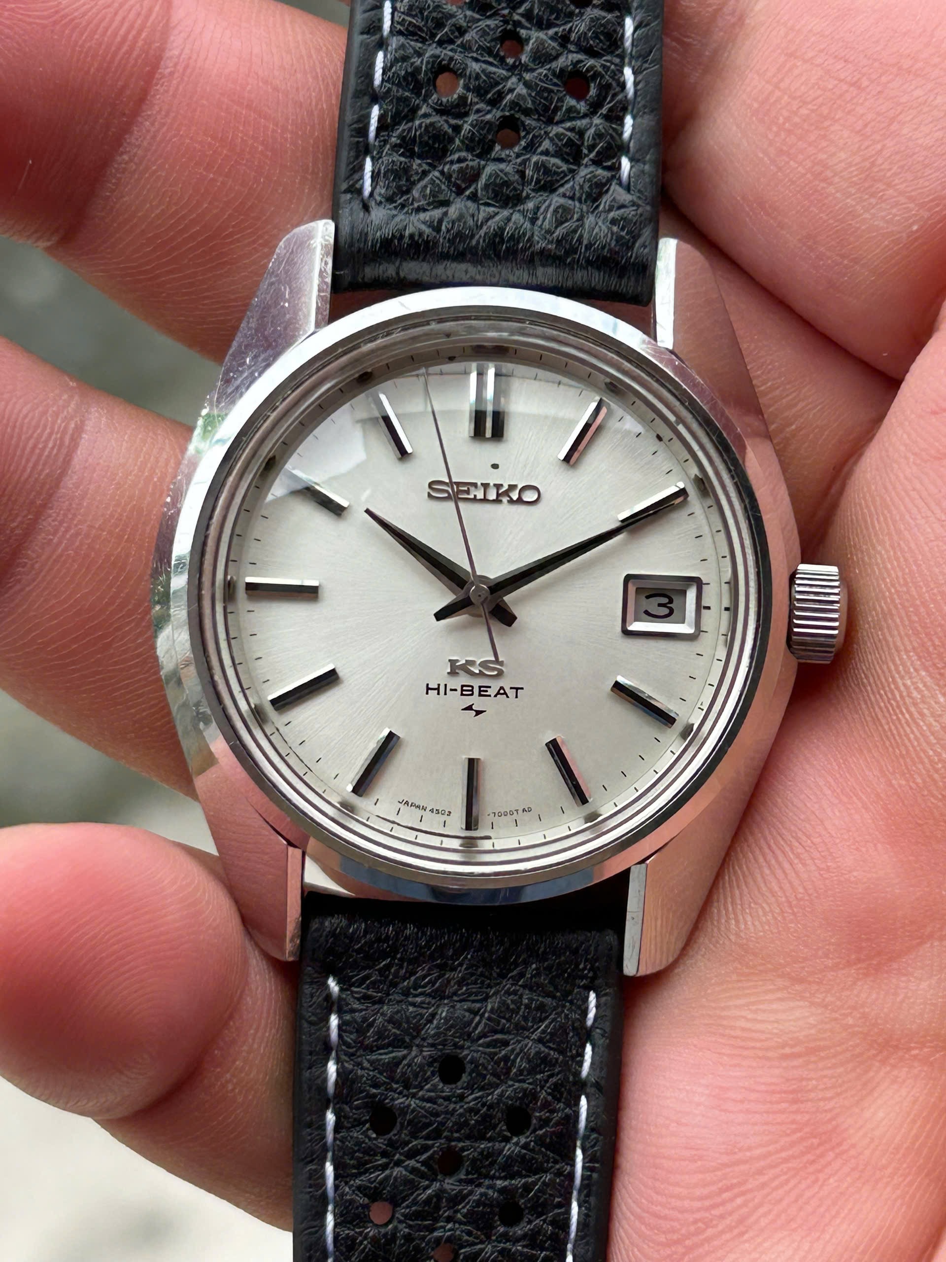 セイコー KS 4502-7001 Seiko KS hand winding watch 4502-7001 hi beat 36000/ Case no