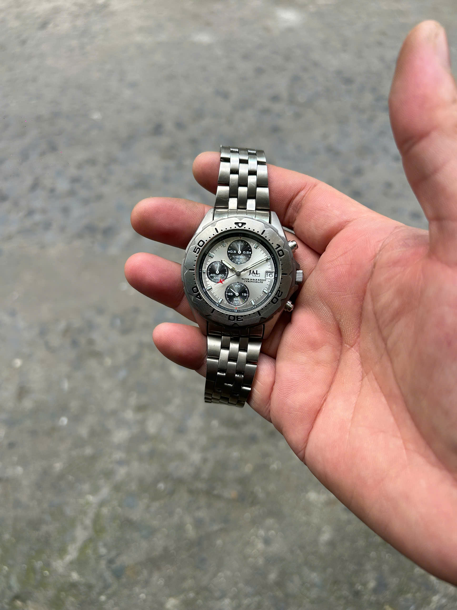 SEIKO – JAL Chronograph Men's Wristwatch Watch V657-0B50 Quartz