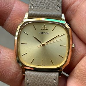 SEIKO Credor Quartz watch 7771-5050 14kt Stainless Steel back , made in Japan.