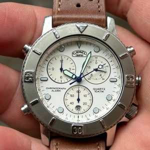 Camel Trophy Chronograph Alarm Quartz watch, made in Japan.