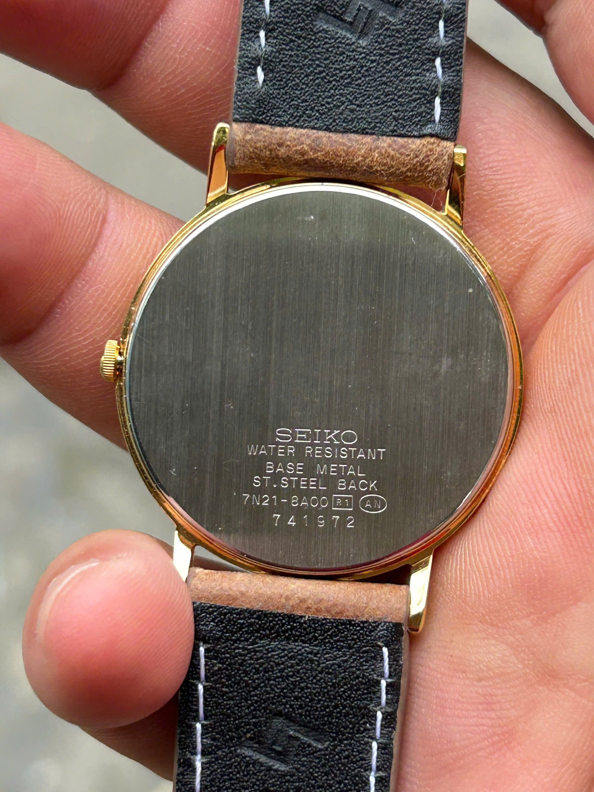 Seiko Quartz Watch 7N21-8A00 / case no.741972, made in Japan