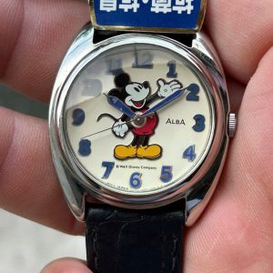 Seiko Vintage Alba Mickey Quartz V501-6P10, case no.628105, made in Japan.