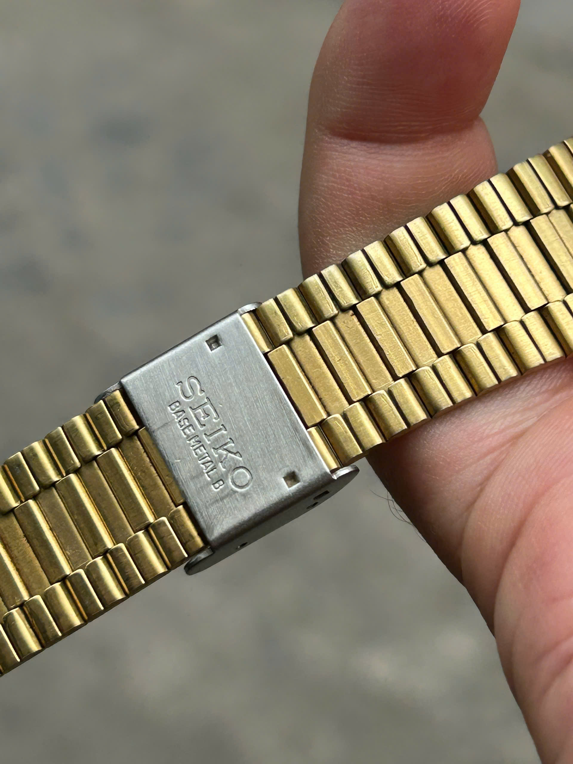 Seiko SX Tank 5Y31-5040 Gold Tone Stainless Steel Back Quartz