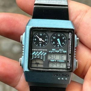 Trans Continents Citizen 8989-S010772 Ana-Digi Vintage Quartz Watch, case no.390275 , made in Japan.