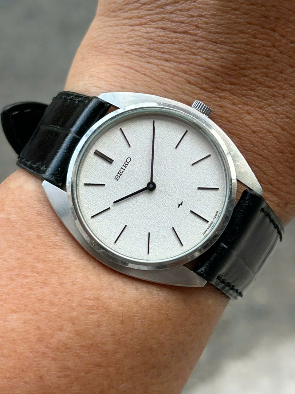 聖 Seiko Chariot hand winding watch 2220-0470, hi beat 28800, case no