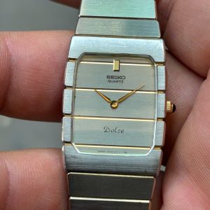 Seiko Dolce Quartz 1220-5140 Man watch/ case no.400465, St.Steel Back, made in Japan.