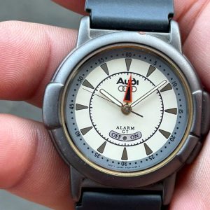 Audi Quartz Alarm watch YR34 ST.Steel back, movement Japan.