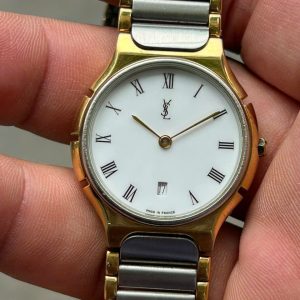 YSL quartz watch STAINLESS STEEL BACK / case no.563090, made in France.