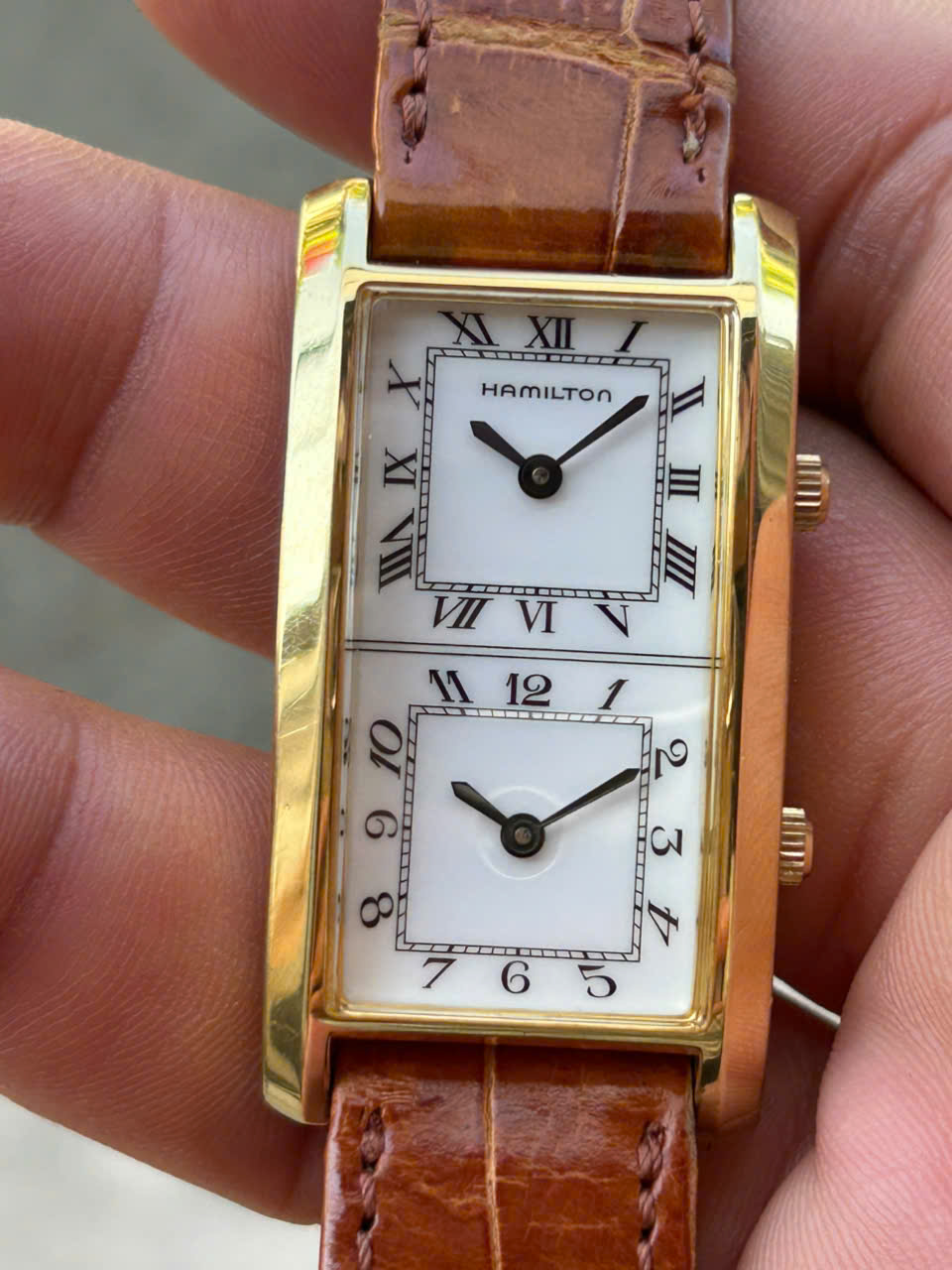 Hamilton Dual Time quartz watch 6232, Swiss made. – Long's Fine