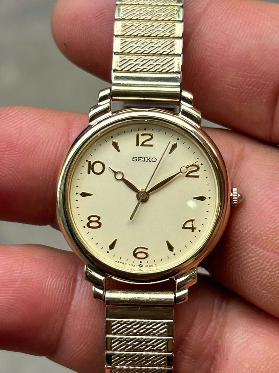 伊10983 SEIKO セイコー QUARTZ 9520-5090 不動品 Seiko lady quartz watch 7321-035A, case no.5D3990, made in Japan