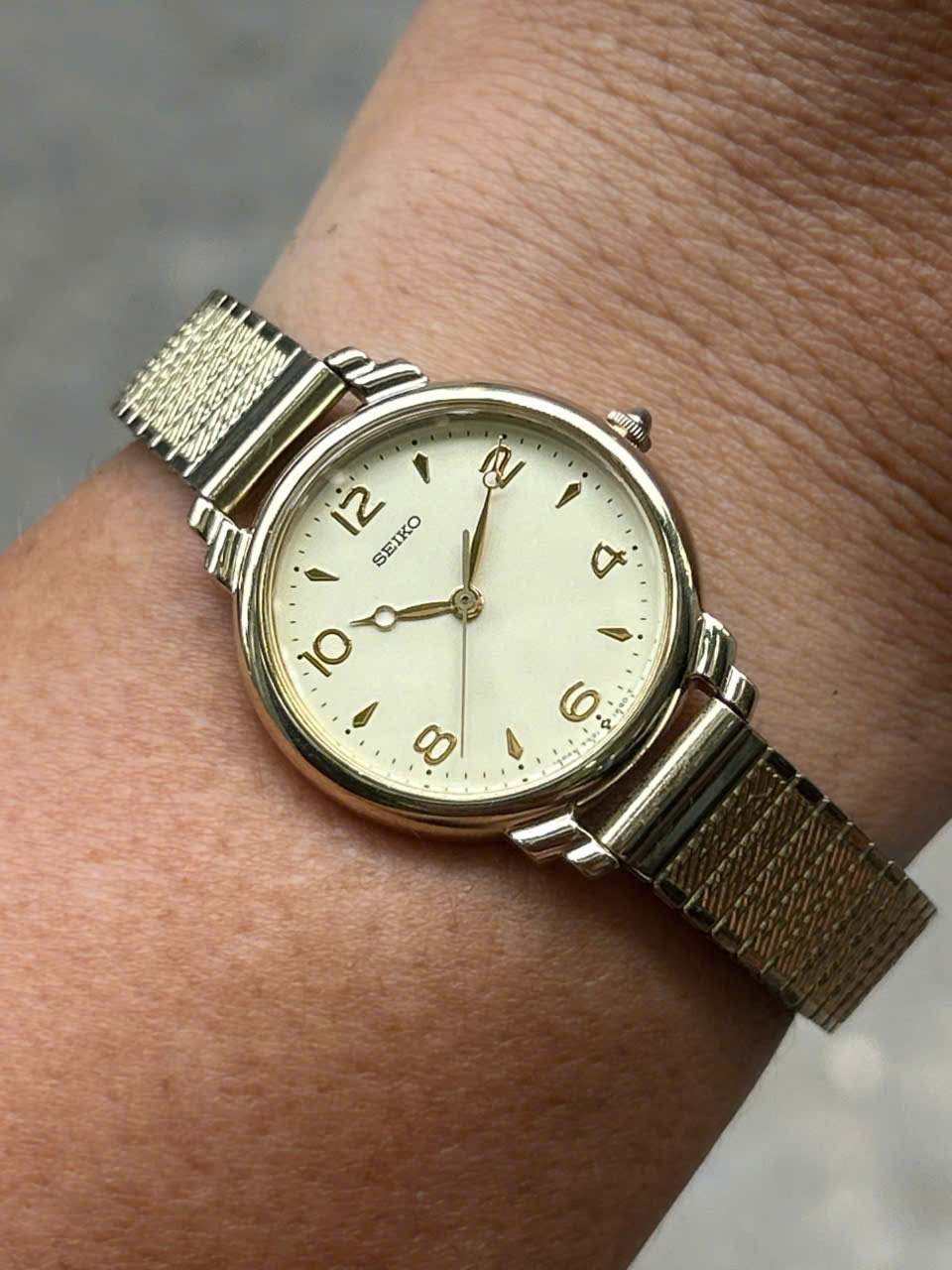 Seiko lady quartz watch 7321-035A, case no.5D3990, made in Japan
