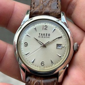 Takeo Kikuchi Quartz watch TK-2038 / case no.1496, made in Japan.