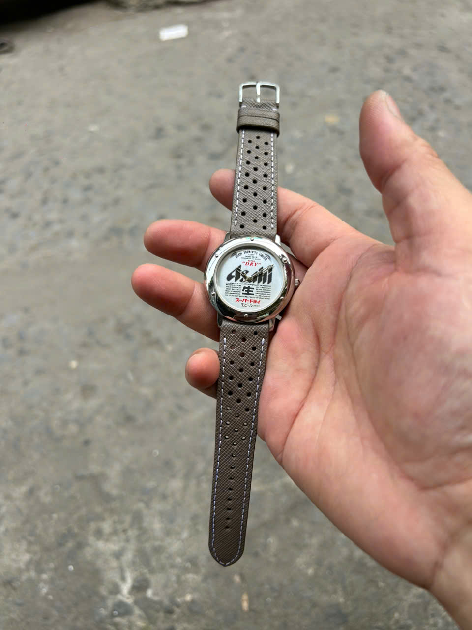Asahi Super Dry Beer quartz watch, Swiss movement, made in Japan