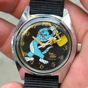 Seiko Tomony Tom & Jerry manual winding 5000-7060 Vintage watch, made in Japan.
