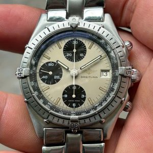 Vintage 1990s Breitling Chronomat Panda dial, Ref.81950, Size 38mm, Swiss made.
