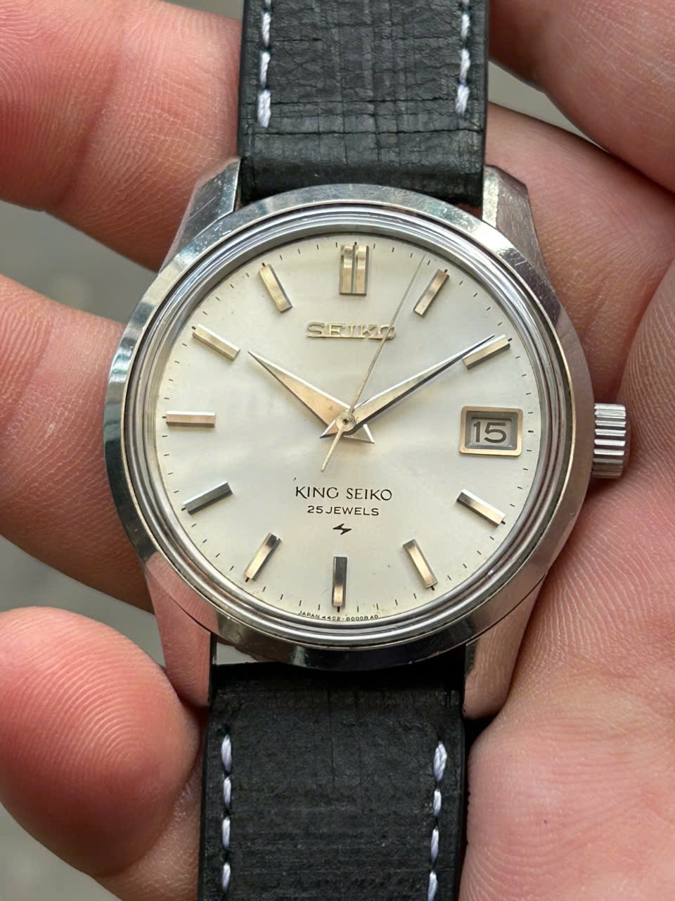 【稼動品】KING SEIKO 4402-8000 25JEWELS King Seiko 25 Jewels manual winding watch 4402-8000, case no