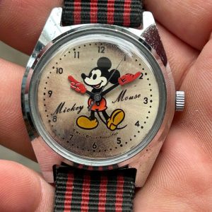 Seiko Tomony 5000-7000 MGM Mickey Mouse Vintage watch, made in Japan.