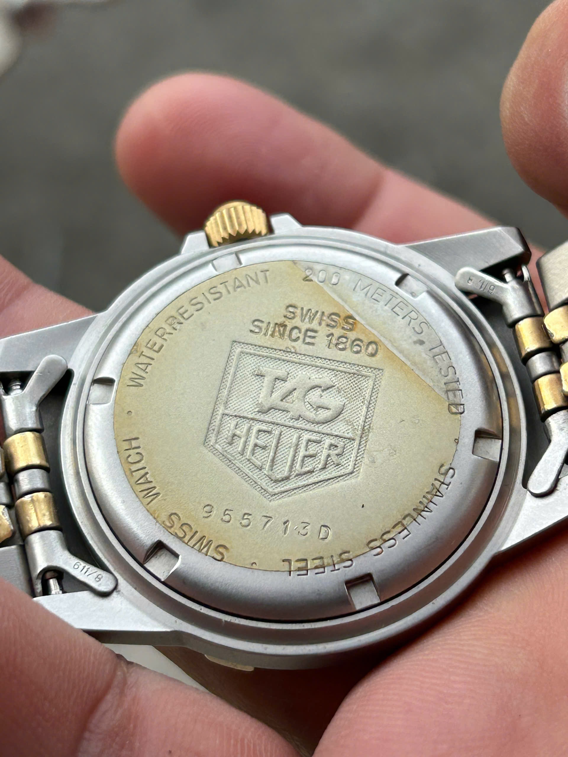 Tag Heuer Men's Diver Quartz Watch 200m, case no.955713D, Swiss