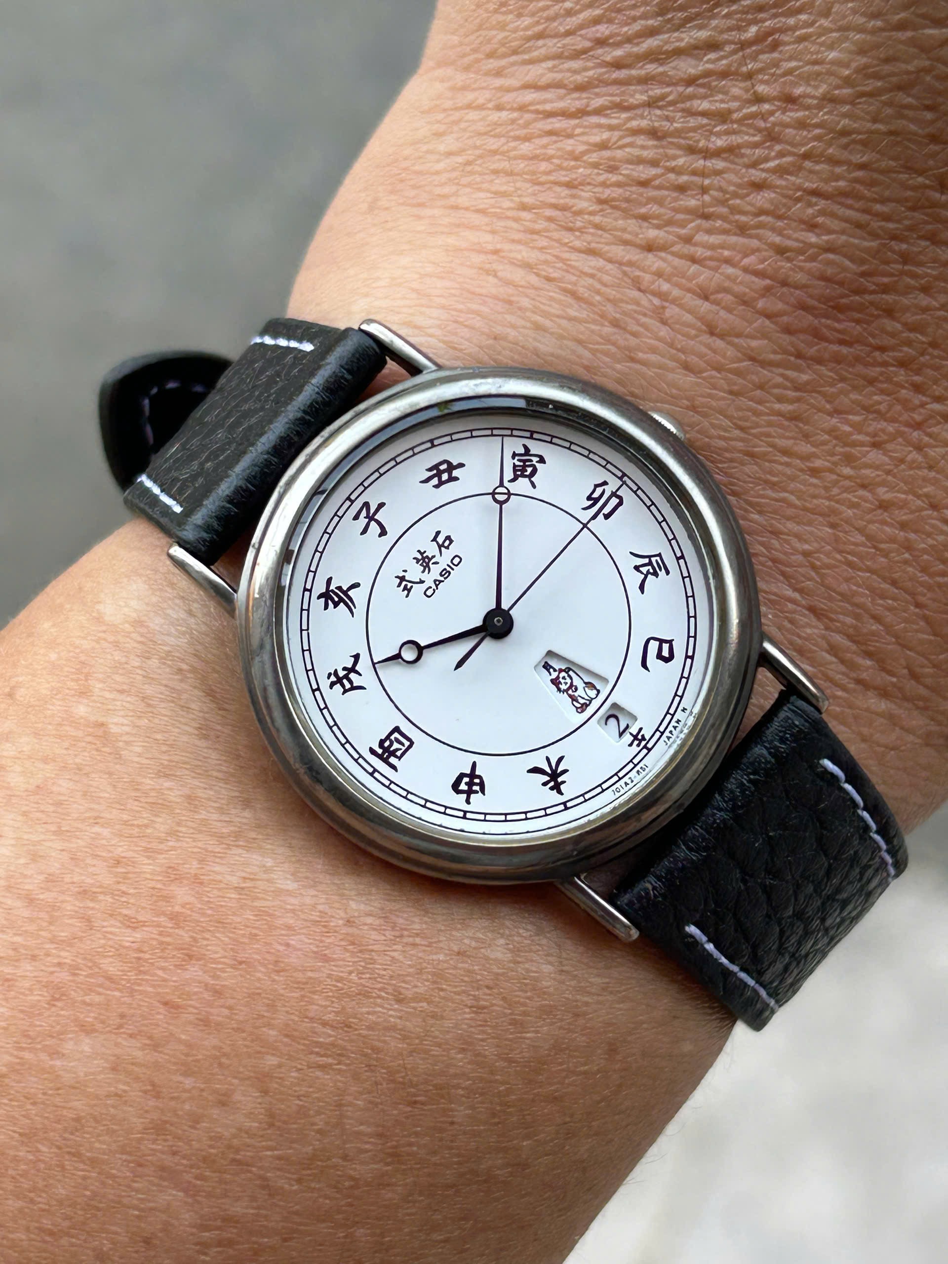 式英石 元造製Casio quartz watch RKJ-165 Module 397, case no.505738