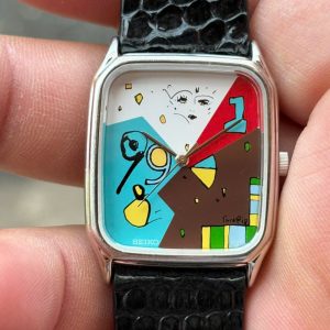 1998年東京工芸大学芸術学部 - Seiko tank Quartz 5E31-5B50 Vintage Mens Watch, case no.8N0067 , made in Japan.