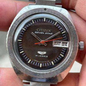 Citizen Seven Star 21 Jewels 4-526970 Y, case no.00111510, made in Japan.