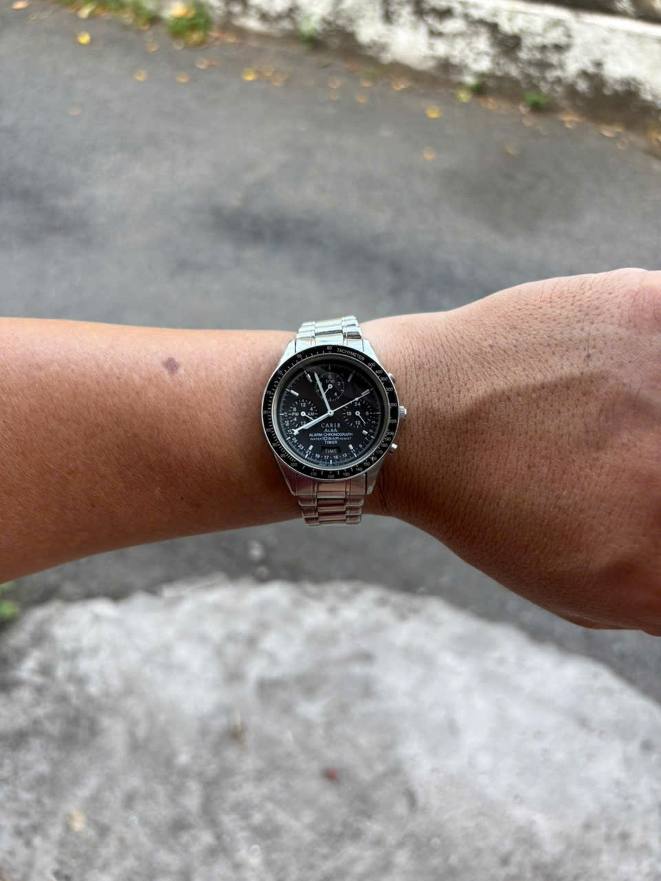 SEIKO ALBA CARIB N944-7A40 Quartz Black Dial Chronograph Second