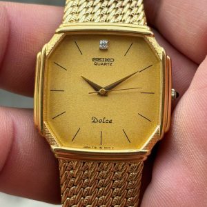 Seiko Dolce Quartz Watch 7731-5000 SGP ST. STEEL BACK, case no.437471, made in Japan.