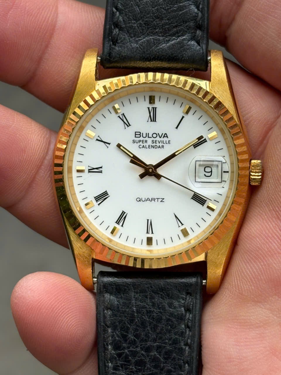 Bulova Super Seville Calendar quartz watch 8694102, case no.154665 