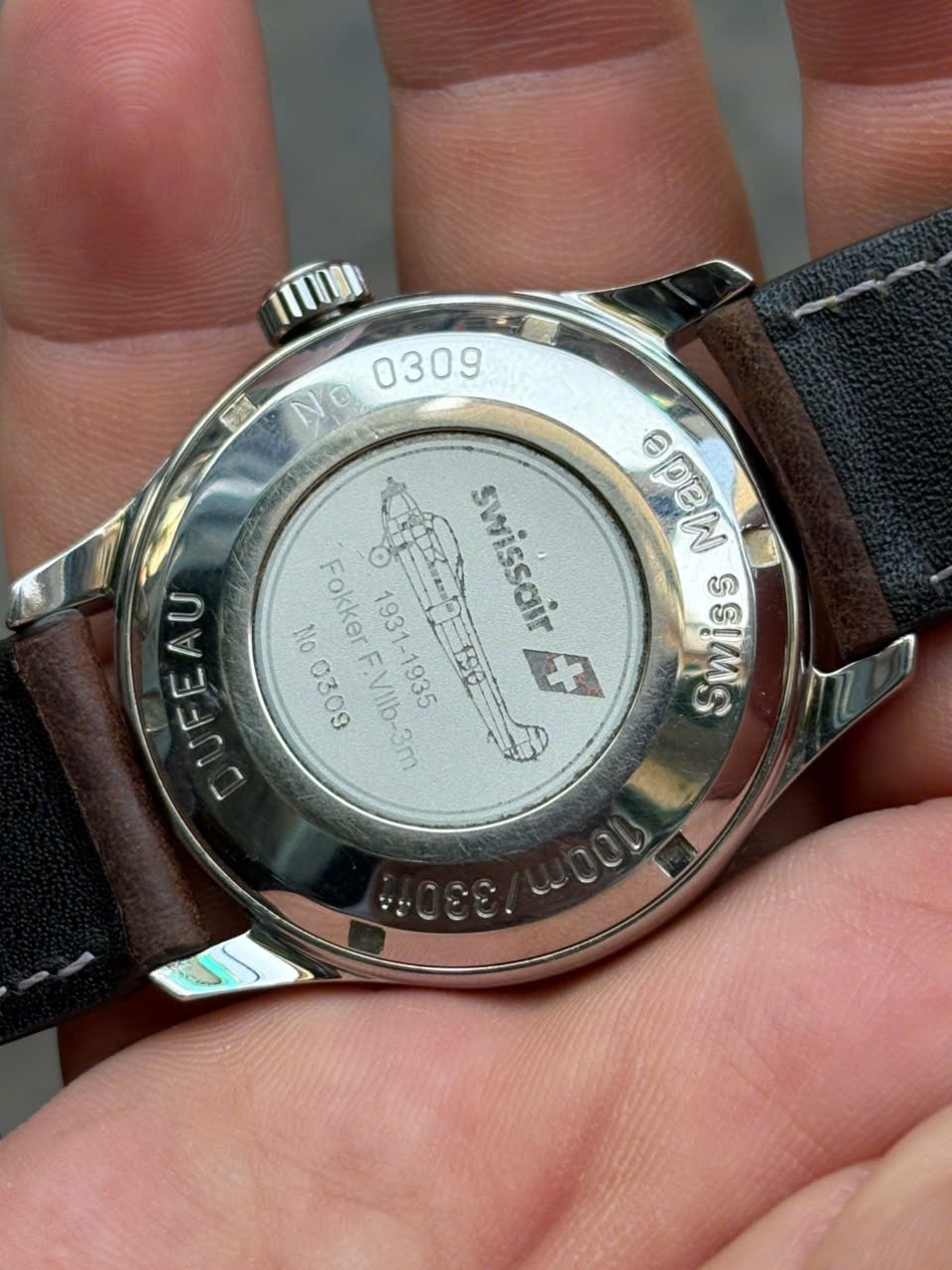 Swissair Type 31 – Fokker Dufeau AUTOMATIC WATCH No.0309, Swiss