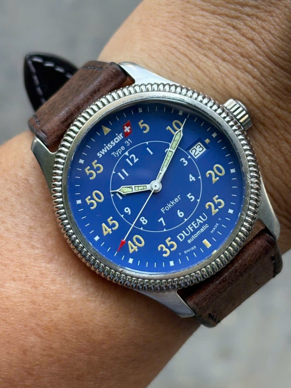 Swissair Type 31 – Fokker Dufeau AUTOMATIC WATCH No.0309, Swiss