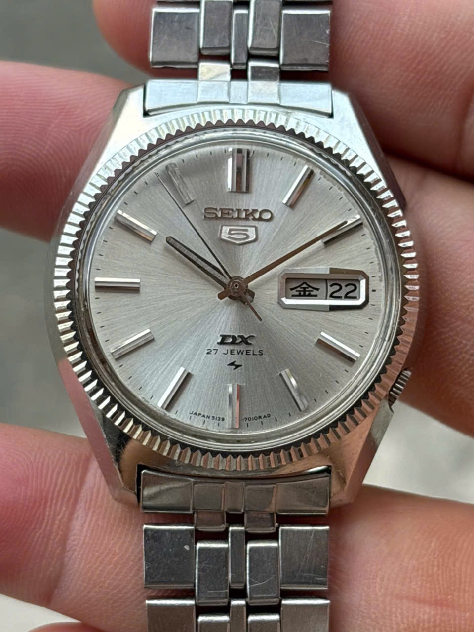 時計 SEIKO DX 27JEWELS Seiko DX Automatic 27 Jewels Cal.5139-7010 day date, case no