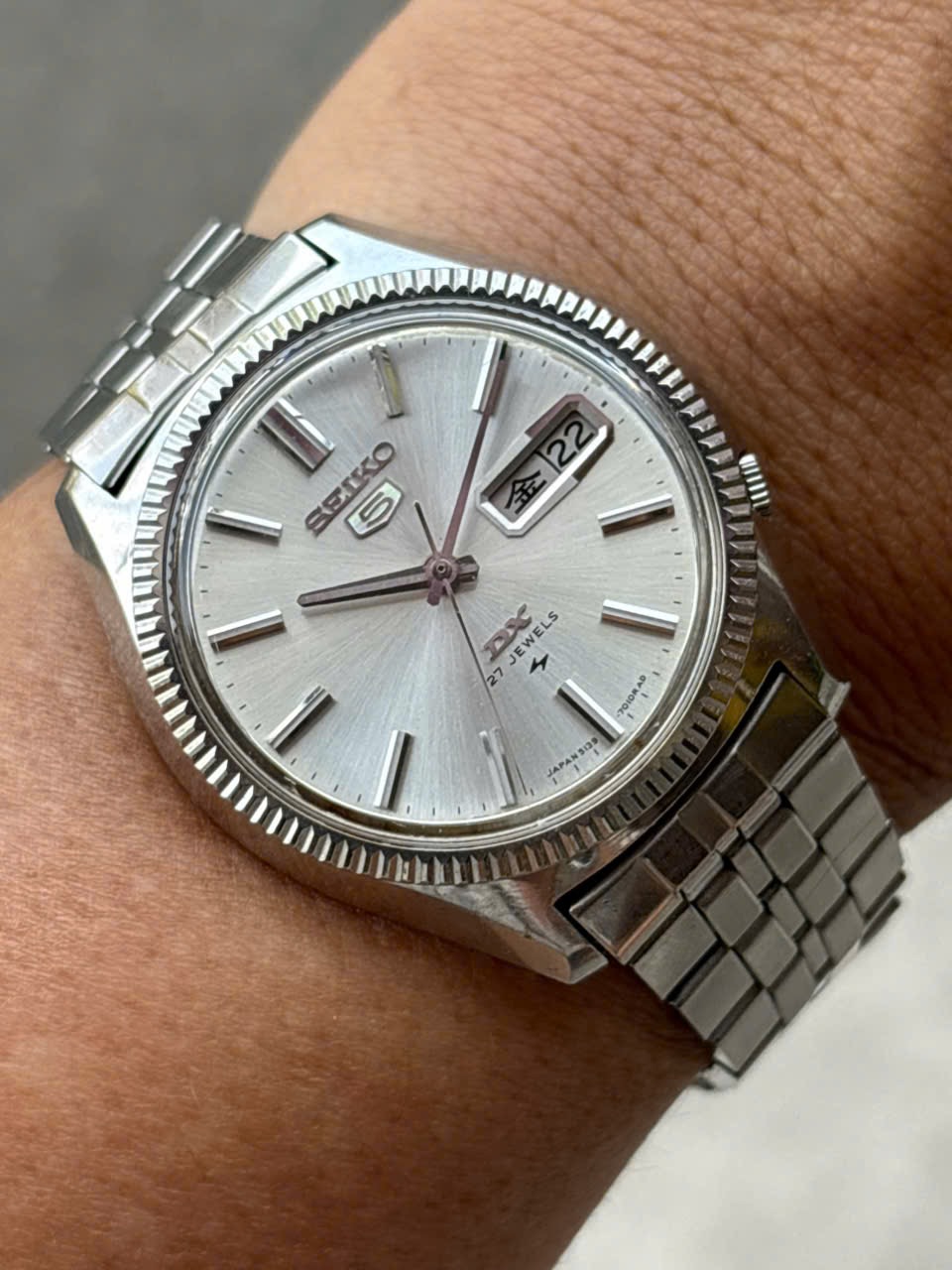 Seiko DX Automatic 27 Jewels Cal.5139-7010 day date, case no