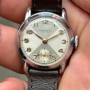 Seiko chronometer manual winding watch Cal.New 10A, Ref.1033, case no.847144, made in Japan.