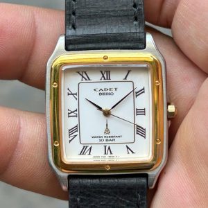 Seiko Cadet tank Quartz Mens Watch 7N01-5010, Case no.040908, made in Japan.