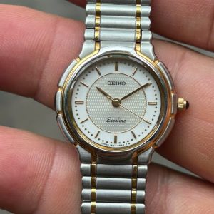 Seiko Exceline Lady Quartz watch 1F21-0D70, Case no.094304, made in Japan.