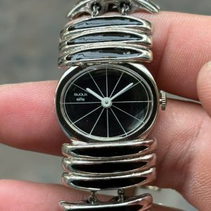 Bijoux Elfe manual winding watch base metal bezel St.Steel back.