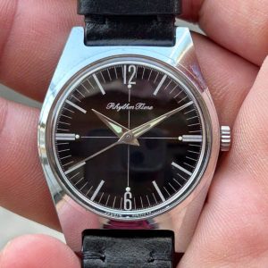 Vintage Rhythm Time Citizen Manual winding watch 4-020596KA, case no.63-6517, made in Japan.